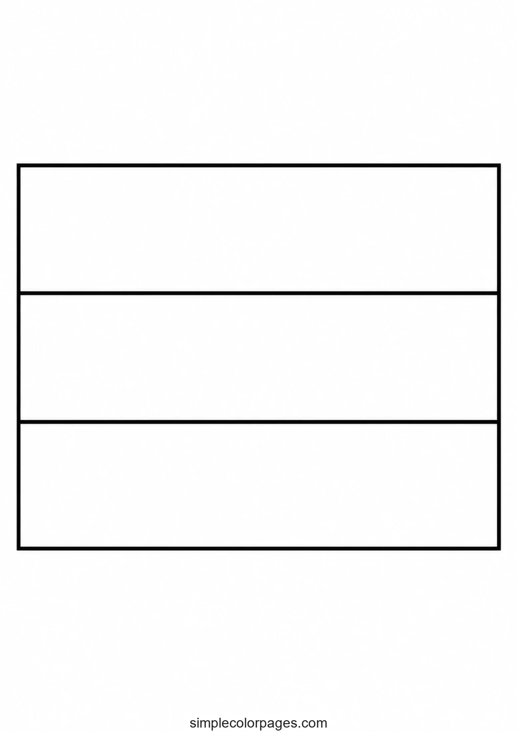 Three horizontal bands of equal height, no emblem