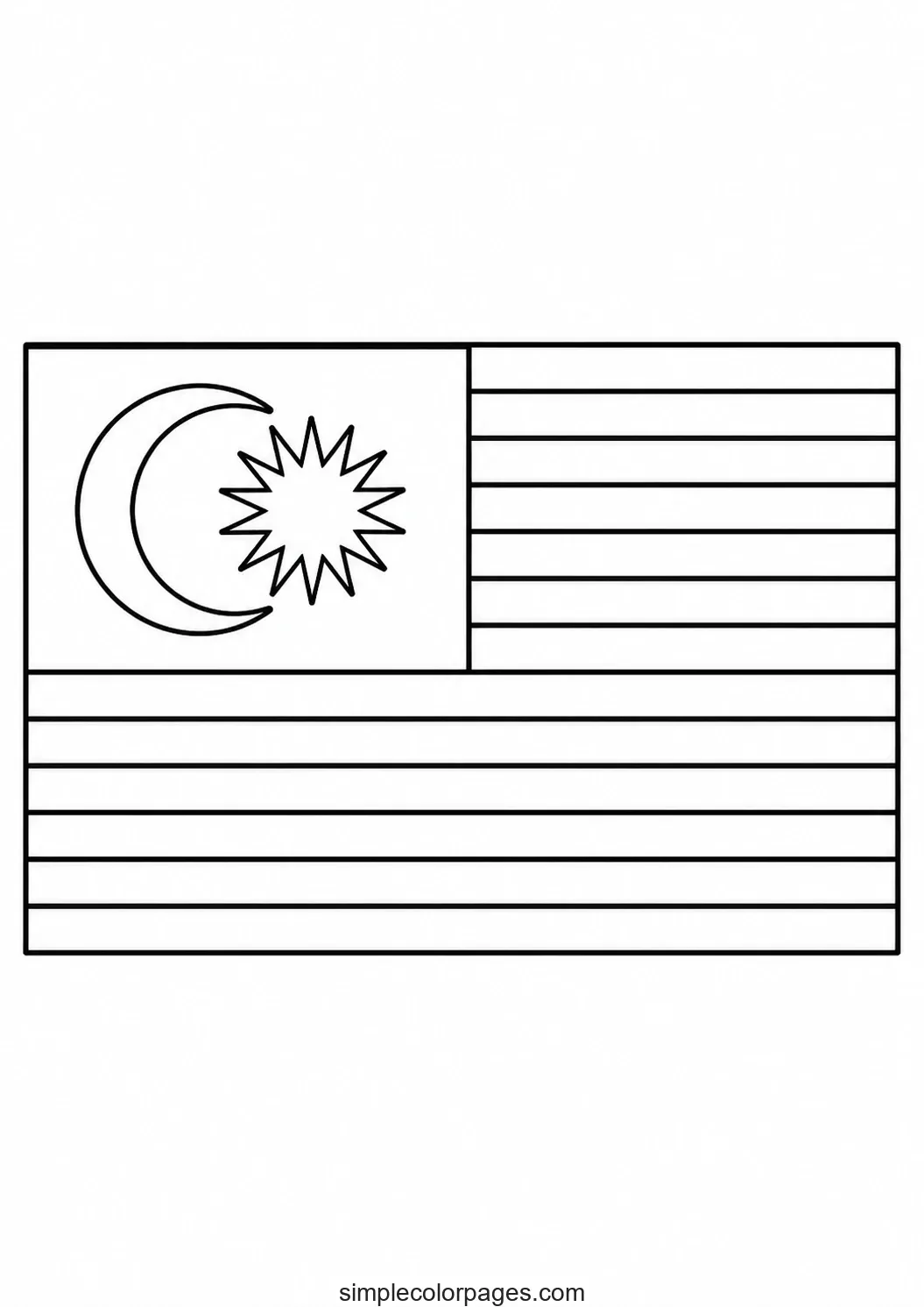 Flag Coloring Pages | Free Printable Country Flags