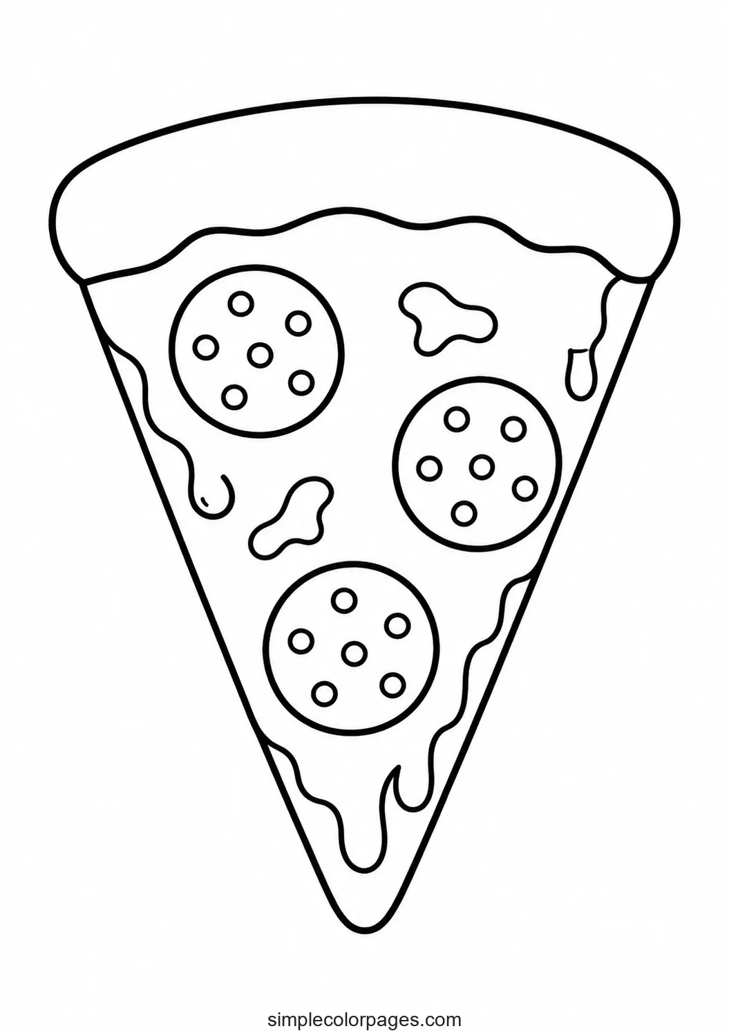 Pizza Coloring Page