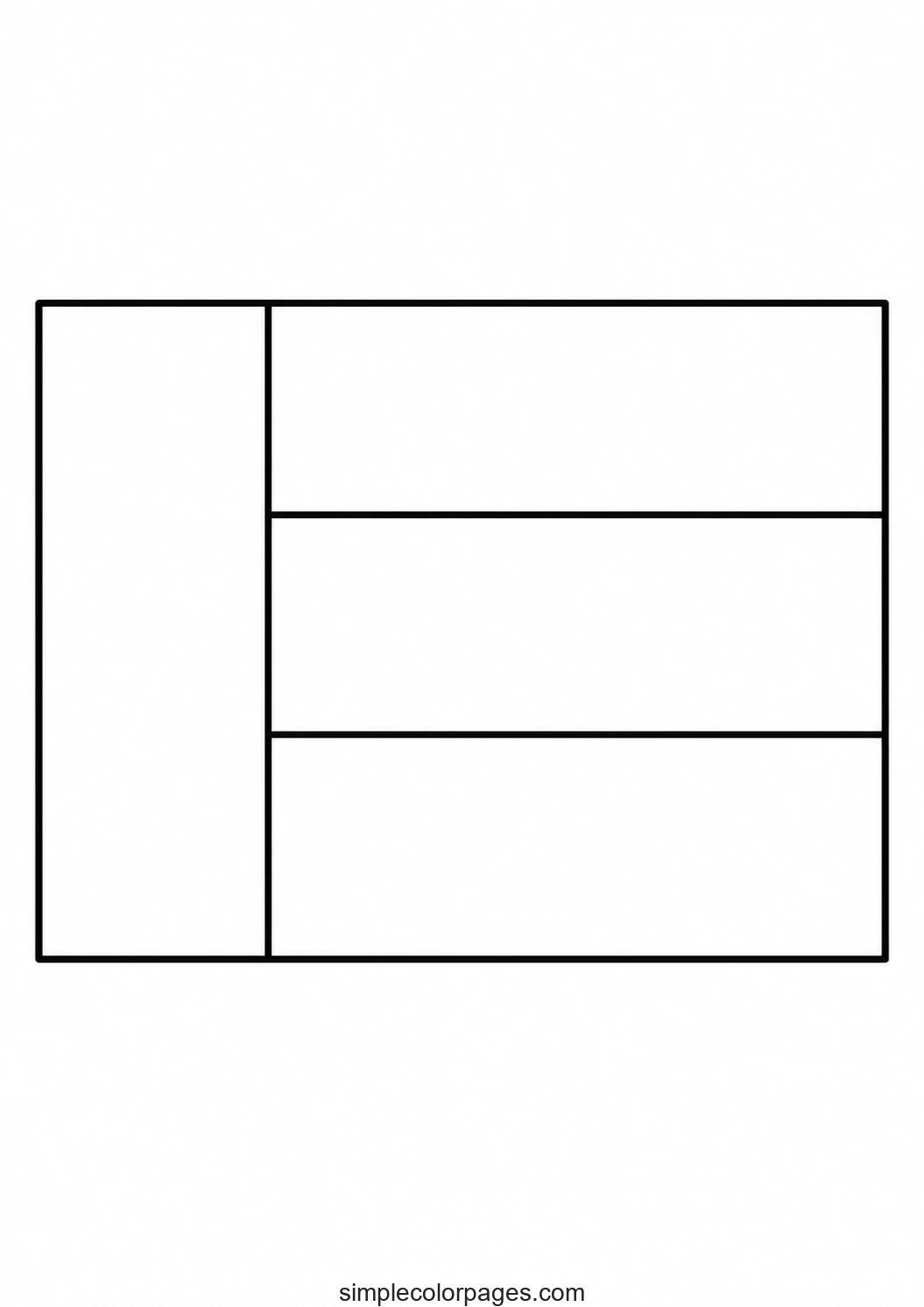 United Arab Emirates Flag Coloring Page | Flag Coloring Pages